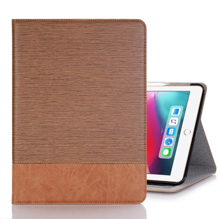 Cross Texture Horizontal Flip PU Leather Case for iPad Pro 12.9 inch (2018), with Holder & Card Slots & Wallet (Brown)-garmade.com