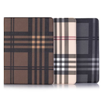 Plaid Texture Horizontal Flip PU Leather Case for iPad Pro 12.9 inch (2018), with Holder & Card Slots & Wallet (Grey)-garmade.com
