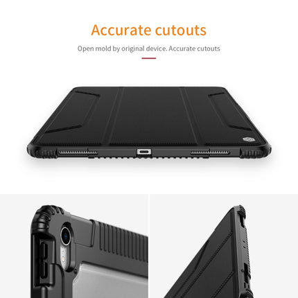 NILLKIN Bumper Horizontal Flip Leather Case for iPad Pro 12.9 inch (2018)，with Pen Slot (Black)-garmade.com