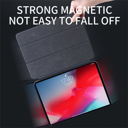 JOYROOM Intelligent Double-sided Magnetic Horizontal Flip PU Leather Case for iPad Pro 12.9 inch (2018), with Holder & Sleep / Wake-up Function (Pink)-garmade.com