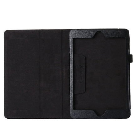 Litchi Texture Horizontal Flip PU Leather Protective Case with Holder for iPad Mini 2019(Black)-garmade.com