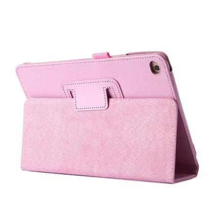 Litchi Texture Horizontal Flip PU Leather Protective Case with Holder for iPad Mini 2019 (Pink)-garmade.com