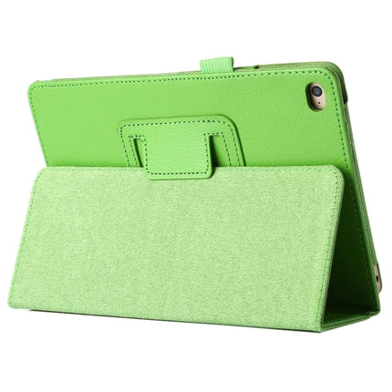 Litchi Texture Horizontal Flip PU Leather Protective Case with Holder for iPad Mini 2019 (Green)-garmade.com
