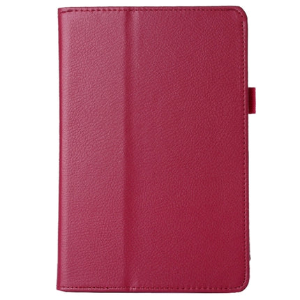 Litchi Texture Horizontal Flip PU Leather Protective Case with Holder for iPad Mini 2019 (Magenta)-garmade.com