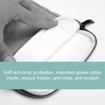 Shockproof Canvas + Space Cotton + Plush Protective Bag for iPad Mini 5 2019(Light Grey)-garmade.com