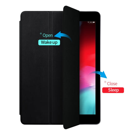 Horizontal Flip Ultra-thin Double-sided Clip Magnetic PU Leather Case for iPad Pro 12.9 inch (2018), with Three-folding Holder & Sleep / Wake-up Function(Red)-garmade.com