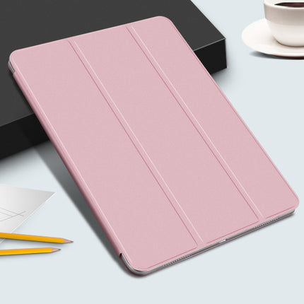 Horizontal Flip Ultra-thin Double-sided Clip Magnetic PU Leather Case for iPad Pro 11 inch (2018) / iPad Air (2020) 10.9, with Three-folding Holder & Sleep / Wake-up Function(Rose Gold)-garmade.com
