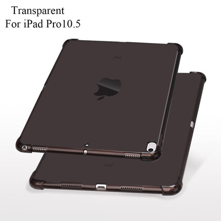 Highly Transparent TPU Full Thicken Corners Shockproof Protective Case for iPad Air 2019 / Pro 10.5 (2017) (Black)-garmade.com