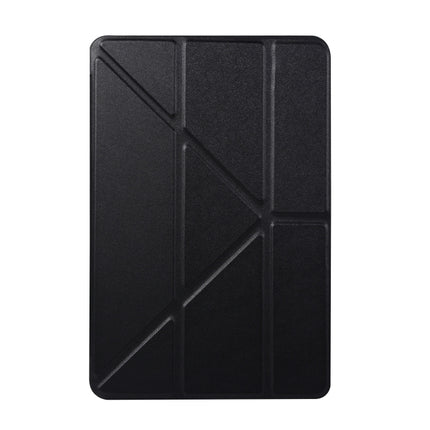 Honeycomb TPU Bottom Case Horizontal Deformation Flip Leather Case for iPad Mini 2019，with Holder (Black)-garmade.com