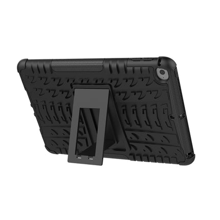 Tire Texture TPU+PC Shockproof Case for iPad Mini 2019, with Holder (Black)-garmade.com