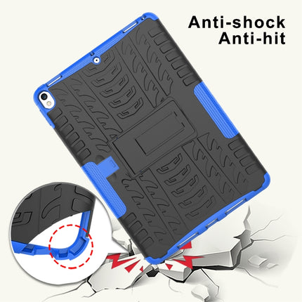 Tire Texture TPU+PC Shockproof Case for iPad Air 2019 / Pro 10.5 inch, with Holder & Pen Slot(Blue)-garmade.com