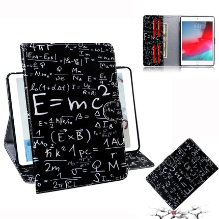 Formula Pattern Horizontal Flip Leather Case for iPad Mini (2019) / 4 / 3 / 2 / 1, with Holder & Card Slot & Wallet-garmade.com