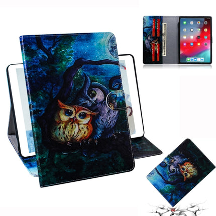 Oil Owl Pattern Horizontal Flip Leather Case for iPad Pro 11 inch (2018), with Holder & Card Slot & Wallet-garmade.com