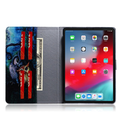 Oil Owl Pattern Horizontal Flip Leather Case for iPad Pro 11 inch (2018), with Holder & Card Slot & Wallet-garmade.com
