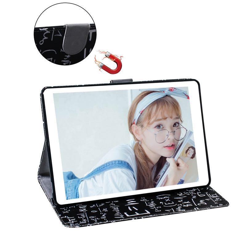 Formula Pattern Horizontal Flip Leather Case for iPad Pro 11 inch (2018), with Holder & Card Slot & Wallet-garmade.com