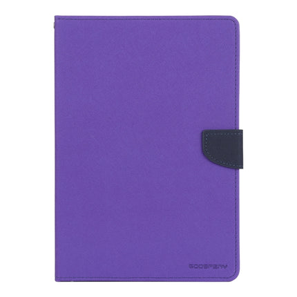 For iPad 10.2 GOOSPERY FANCY DIARY Cross Texture Leather Case with Card Slot & Holder & Wallet(Purple)-garmade.com