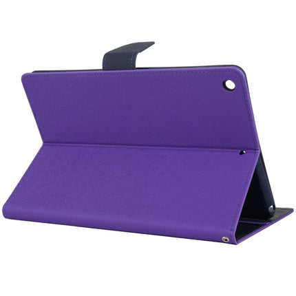 For iPad 10.2 GOOSPERY FANCY DIARY Cross Texture Leather Case with Card Slot & Holder & Wallet(Purple)-garmade.com