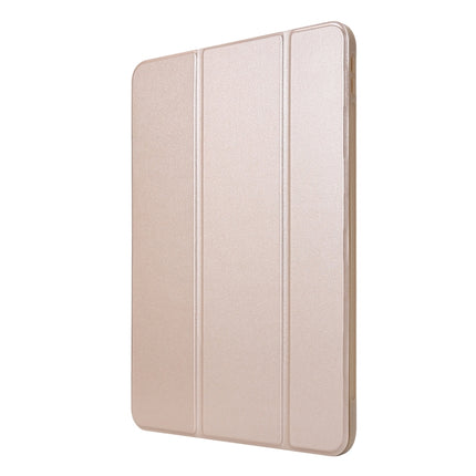 For iPad Pro 11 (2020) PC + PU Leather Tablet Case with Three-folding Holder(Champagne Gold)-garmade.com