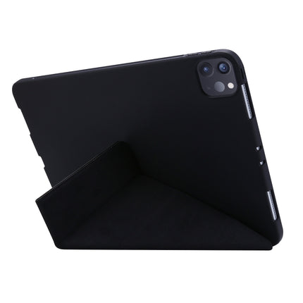 For iPad Pro 11 (2020) TPU Horizontal Deformation Flip Leather Tablet Case with Holder (Black)-garmade.com