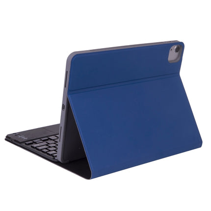X-11BCS Skin Plain Texture Detachable Bluetooth Keyboard Tablet Case for iPad Pro 11 inch 2020 / 2018, with Touchpad & Pen Slot & Backlight (Blue)-garmade.com
