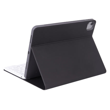 X-11BS Skin Plain Texture Detachable Bluetooth Keyboard Tablet Case for iPad Pro 11 inch 2020 / 2018, with Pen Slot & Backlight (Black)-garmade.com