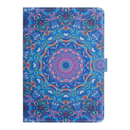 For iPad 11 Pro (2020) Painted Flower Totem Car Line TPU Horizontal Flip Leather Tablet Case with Holder & Card Slot & Sleep / Wake-up Function(Blue)-garmade.com