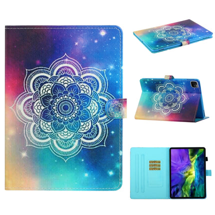 For iPad 11 Pro (2020) Painted Flower Totem Car Line TPU Horizontal Flip Leather Tablet Case with Holder & Card Slot & Sleep / Wake-up Function(Colour)-garmade.com