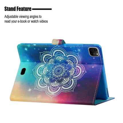 For iPad 11 Pro (2020) Painted Flower Totem Car Line TPU Horizontal Flip Leather Tablet Case with Holder & Card Slot & Sleep / Wake-up Function(Colour)-garmade.com