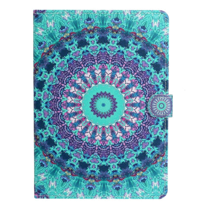 For iPad 11 Pro (2020) Painted Flower Totem Car Line TPU Horizontal Flip Leather Tablet Case with Holder & Card Slot & Sleep / Wake-up Function(Green)-garmade.com