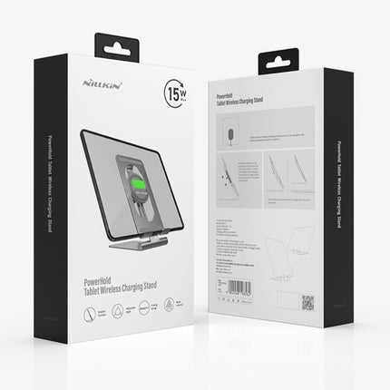 NILLKIN PowerHold Tablet Wireless Charging Stand (Silver)-garmade.com