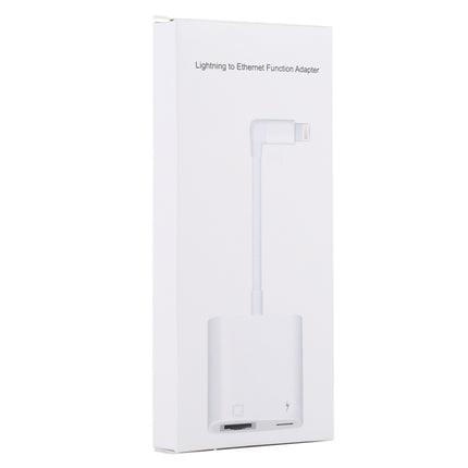 NK-1035 Ethernet Port + 8 Pin Female to 8 Pin Elbow Male Function Adapter(White)-garmade.com