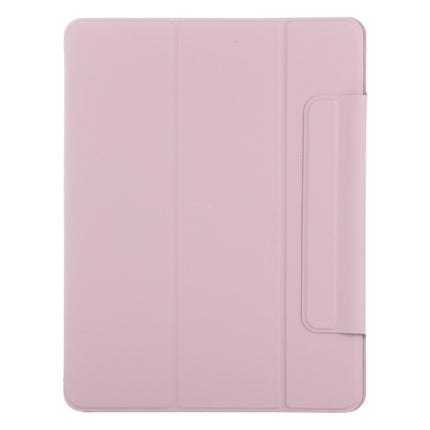 For iPad Pro 11 2022 / 2021 / 2020 / 2018 / Air 2020 10.9 Horizontal Flip Ultra-thin Fixed Buckle Magnetic PU Leather Tablet Case With Three-folding Holder & Sleep / Wake-up Function(Rose Gold)-garmade.com