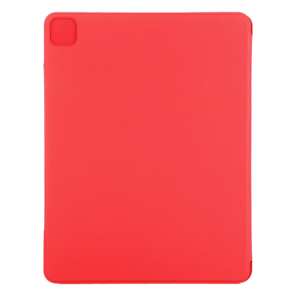 For iPad Pro 11 2022 / 2021 / 2020 / 2018 / Air 2020 10.9 Horizontal Flip Ultra-thin Fixed Buckle Magnetic PU Leather Tablet Case With Three-folding Holder & Sleep / Wake-up Function(Red)-garmade.com