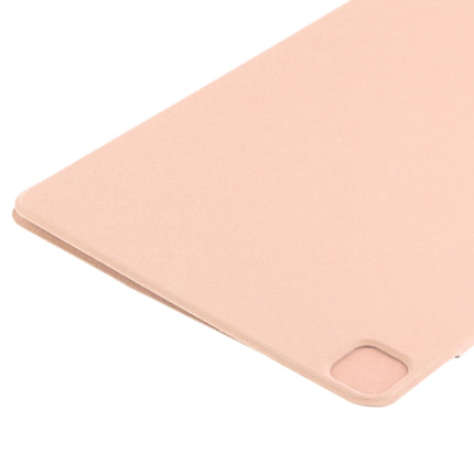 For iPad Pro 11 2022 / 2021 / 2020 / 2018 / Air 2020 10.9 Horizontal Flip Ultra-thin Fixed Buckle Magnetic PU Leather Tablet Case With Three-folding Holder & Sleep / Wake-up Function(Gold)-garmade.com