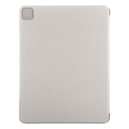 For iPad Pro 11 2022 / 2021 / 2020 / 2018 / Air 2020 10.9 Horizontal Flip Ultra-thin Fixed Buckle Magnetic PU Leather Tablet Case With Three-folding Holder & Sleep / Wake-up Function(Grey)-garmade.com