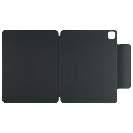 For iPad Pro 12.9 inch (2020) Horizontal Flip Ultra-thin Double-sided Clip Fixed Buckle Magnetic PU Leather Tablet Case With Three-folding Holder & Sleep / Wake-up Function(Black)-garmade.com