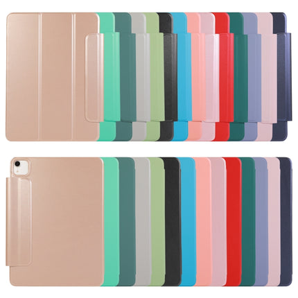 For iPad Pro 12.9 inch (2020) Horizontal Flip Ultra-thin Double-sided Clip Fixed Buckle Magnetic PU Leather Tablet Case With Three-folding Holder & Sleep / Wake-up Function(Pink)-garmade.com