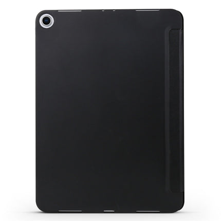 Millet Texture PU+ Silica Gel Full Coverage Leather Case for iPad Air (2019) / iPad Pro 10.5 inch, with Multi-folding Holder(Black)-garmade.com