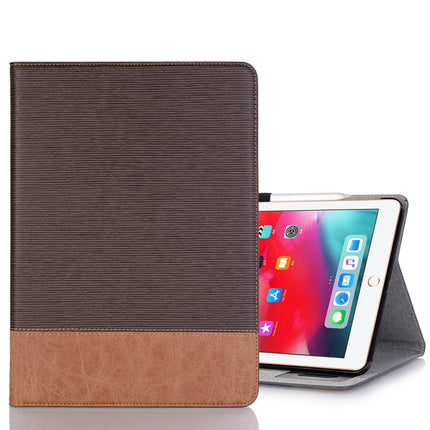 Cross Texture Horizontal Flip PU Leather Case for iPad Pro 11 inch (2018), with Holder & Card Slots & Wallet(Coffee)-garmade.com
