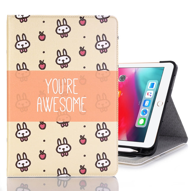 Rabbits Pattern Horizontal Flip Leather Case for iPad Pro 11 inch (2018),with Card Slots & Holder & Wallet & Photo Frame & Pen slot-garmade.com