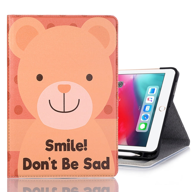 Smile Bear Pattern Horizontal Flip Leather Case for iPad Pro 11 inch (2018),with Card Slots & Holder & Wallet & Photo Frame & Pen slot-garmade.com