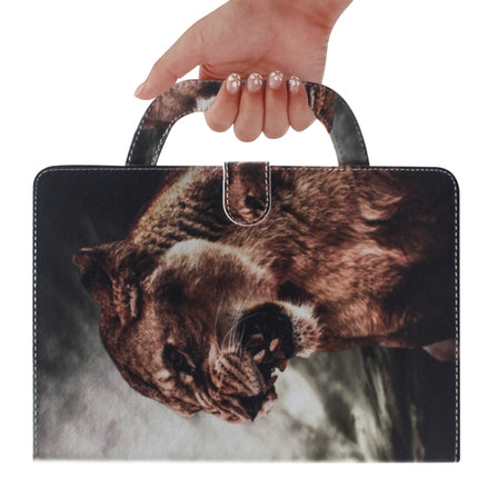 Lion Pattern Horizontal Flip Leather Case for iPad Mini(2019) / Mini 1 / 2 / 3 / 4, with Holder & Card Slot & Wallet-garmade.com