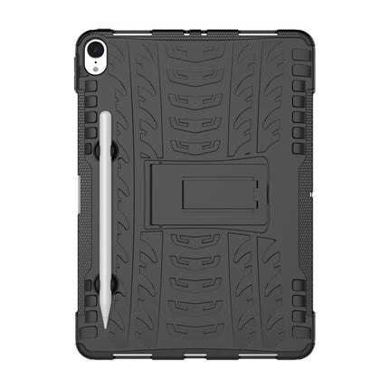 Tire Texture TPU+PC Shockproof Case for iPad Pro 11 inch (2018), with Holder & Pen Slot (Black)-garmade.com