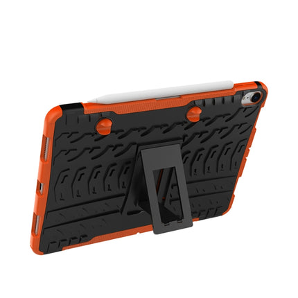 Tire Texture TPU+PC Shockproof Case for iPad Pro 11 inch (2018), with Holder & Pen Slot (Orange)-garmade.com