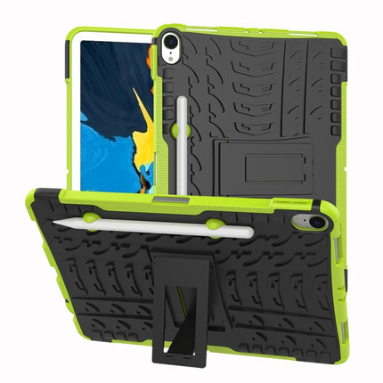 Tire Texture TPU+PC Shockproof Case for iPad Pro 11 inch (2018), with Holder & Pen Slot (Green)-garmade.com