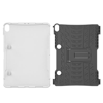 Tire Texture TPU+PC Shockproof Case for iPad Pro 11 inch (2018), with Holder & Pen Slot (White)-garmade.com