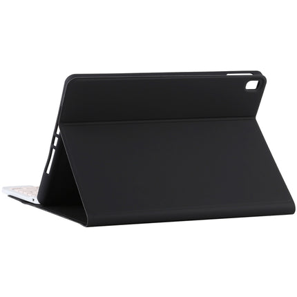 TG11B Detachable Bluetooth Pink Keyboard + Microfiber Leather Tablet Case for iPad Pro 11 inch (2020), with Pen Slot & Holder (Black)-garmade.com