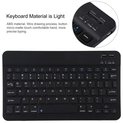 TG11B Detachable Bluetooth Black Keyboard + Microfiber Leather Tablet Case for iPad Pro 11 inch (2020), with Pen Slot & Holder (Black)-garmade.com