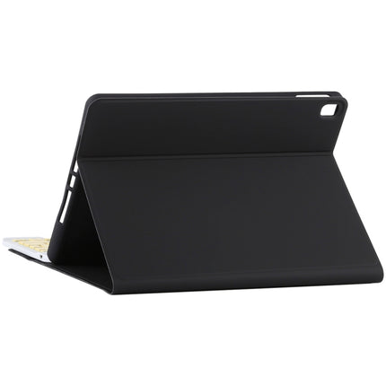TG11B Detachable Bluetooth Yellow Keyboard + Microfiber Leather Tablet Case for iPad Pro 11 inch (2020), with Pen Slot & Holder (Black)-garmade.com