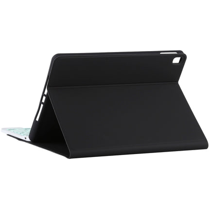 TG11B Detachable Bluetooth Green Keyboard + Microfiber Leather Tablet Case for iPad Pro 11 inch (2020), with Pen Slot & Holder (Black)-garmade.com